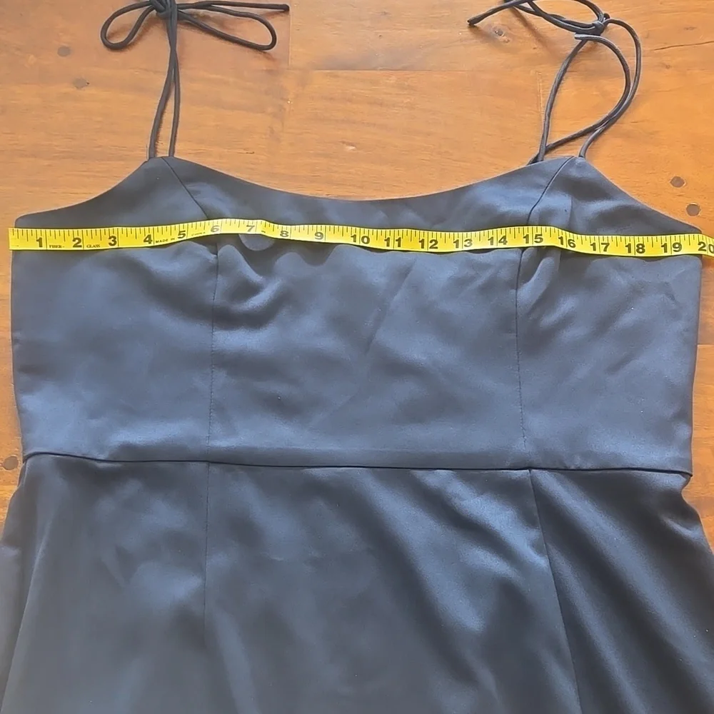 Vowd Weddings Midnight Blue Stretch Satin Gown Size XL - Picture 11 of 15